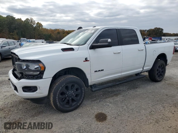 2022 Ram 2500 Big Horn with VIN 3C6UR5DL7NG394759, listed as a Copart auction lot 76831984 with 72,283 mi miles and Salvage Title. Bid and sale history available at carsss.com. Image 1.
