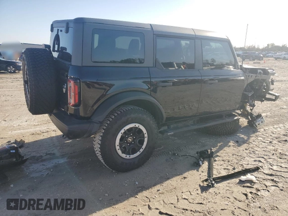 2024 Ford Bronco Badlands с VIN 1FMEE9BPXRLA90299, выставлен на аукционе Copart как лот 47808985 с пробегом 2 541 миль миль и Списание • Salvage title. История ставок и продаж доступна на DreamBid. Изображение 3.
