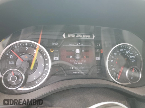 2020 Ram 1500 Big Horn with VIN 1C6SRFFT8LN140914, listed as a Copart auction lot 78843874 with 85,611 mi miles and Salvage Title. Bid and sale history available at carsss.com. Image 9.