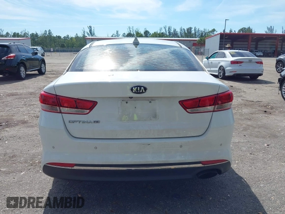 2018 Kia Optima S with VIN 5XXGT4L34JG196074, listed as a IAAI auction lot 41335248 with 88,325 mi miles. Bid and sale history available at carsss.com. Image 16.