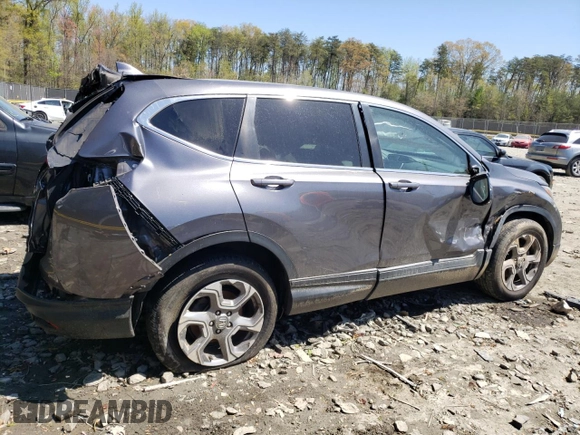 2017 Honda CR-V EX-L with VIN 2HKRW2H88HH672690, listed as a Copart auction lot 53306295 with 62,073 mi miles and Salvage Title. Bid and sale history available at carsss.com. Image 3.