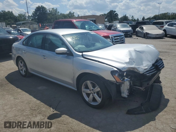 2014 Volkswagen Passat S with VIN 1VWAS7A32EC097236, listed as a Copart auction lot 70137924 with 70,216 mi miles and Salvage Title. Bid and sale history available at carsss.com. Image 4.