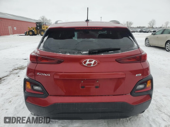 2018 Hyundai Kona SEL with VIN KM8K2CAA2JU105611, listed as a Copart auction lot 43071505 with 77,357 mi miles and Salvage Title. Bid and sale history available at carsss.com. Image 6.