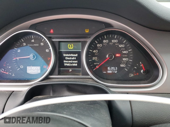 2013 Audi Q7 3.0T S line Prestige with VIN WA1DGAFEXDD005236, listed as a Copart auction lot 45141745 with 188,772 mi miles and Salvage Title. Bid and sale history available at carsss.com. Image 9.