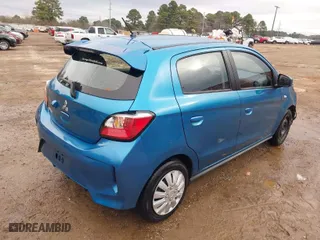 2021 Mitsubishi Mirage ES with VIN ML32AUHJ1MH010878, listed as a IAAI auction lot 41699745 with 45,092 mi miles. Bid and sale history available at carsss.com. Image 4.