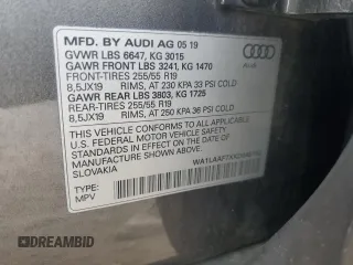 2019 Audi Q7 Premium Plus с VIN WA1LAAF7XKD045182, выставлен на аукционе Copart как лот 50975995 с пробегом 84 035 миль миль и На запчасти • Non repairable. История ставок и продаж доступна на DreamBid. Изображение 13.