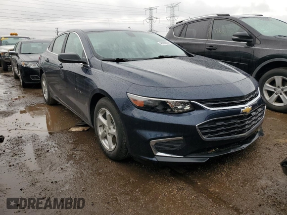 2017 Chevrolet Malibu LS with VIN 1G1ZB5ST8HF142698, listed as a Copart auction lot 48596635 with 76,552 mi miles and Salvage Title. Bid and sale history available at DreamBid. Image 4.