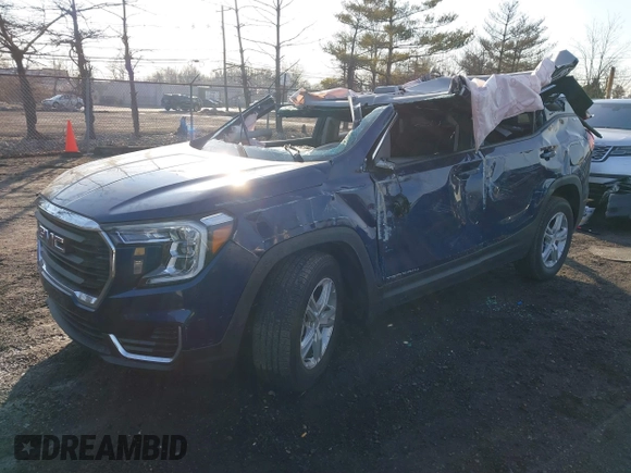 2023 GMC Terrain SLE with VIN 3GKALTEG4PL133008, listed as a IAAI auction lot 41491592 with 21,704 mi miles. Bid and sale history available at carsss.com. Image 17.
