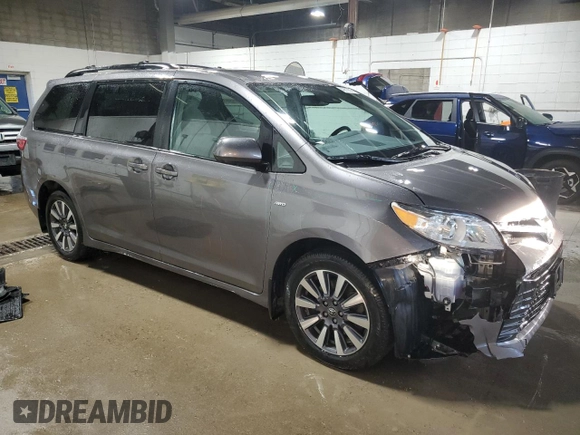2019 Toyota Sienna LE with VIN 5TDJZ3DC3KS212181, listed as a Copart auction lot 42812395 with 110,974 mi miles and Salvage Title. Bid and sale history available at carsss.com. Image 4.