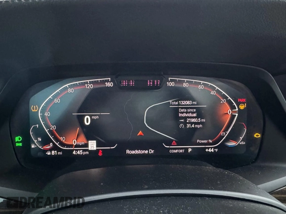 2021 BMW X5 sDrive40i with VIN 5UXCR4C04M9G59370, listed as a Copart auction lot 46171165 with 132,083 mi miles and Clean Title. Bid and sale history available at carsss.com. Image 8.