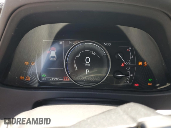 2020 Lexus UX 250h with VIN JTHX9JBH2L2034610, listed as a Copart auction lot 62195585 with 24,992 mi miles and Salvage title. Bid and sale history available at DreamBid. Image 9.