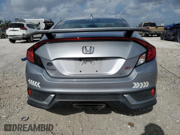 2017 Honda Civic Si with VIN 2HGFC3A57HH753983, listed as a Copart auction lot 51331985 with 93,221 mi miles and Salvage Title. Bid and sale history available at DreamBid. Image 6.