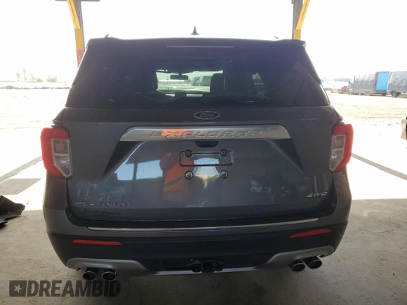 2023 Ford Explorer Platinum with VIN 1FM5K8HC3PGA15926, listed as a Copart auction lot 56700035 with 17,516 mi miles and Salvage title. Bid and sale history available at DreamBid. Image 6.