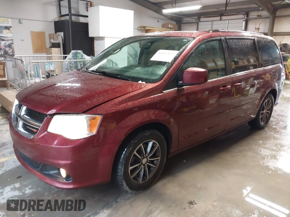2017 Dodge Grand Caravan SXT with VIN 2C4RDGCG2HR567194, listed as a IAAI auction lot 41937472 with 156,794 mi miles and . Bid and sale history available at DreamBid. Image 2.