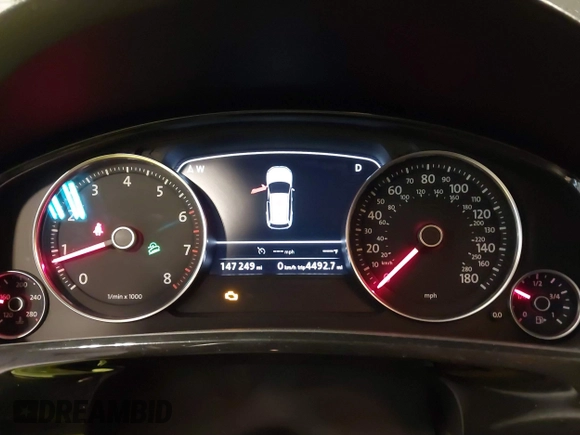 2013 Volkswagen Touareg Lux with VIN WVGEF9BP6DD007032, listed as a IAAI auction lot 41684721 with 147,249 mi miles and . Bid and sale history available at DreamBid. Image 7.