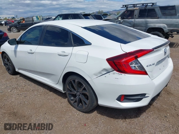 2019 Honda Civic Sport with VIN 2HGFC2F85KH600037, listed as a IAAI auction lot 42030526 with 82,821 mi miles and . Bid and sale history available at DreamBid. Image 3.