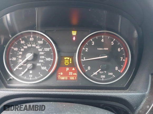 2011 BMW 3 Series 335i xDrive with VIN WBAKF9C54BE619741, listed as a IAAI auction lot 41561412 with 118,813 mi miles and . Bid and sale history available at DreamBid. Image 7.