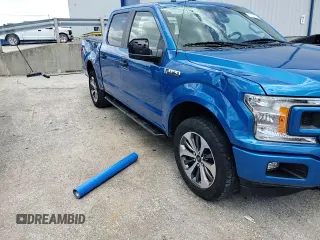 2019 Ford F-150 XL with VIN 1FTEW1EP8KFC61814, listed as a Copart auction lot 57703735 with 105,273 mi miles and Salvage title. Bid and sale history available at DreamBid. Image 13.