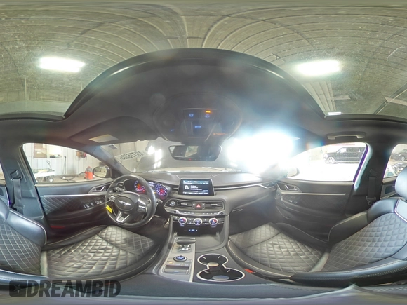 2019 Genesis G70 Advanced with VIN KMTG34LE9KU025478, listed as a Copart auction lot 49776525 with 57,583 mi miles and Salvage title. Bid and sale history available at DreamBid. Image 12.
