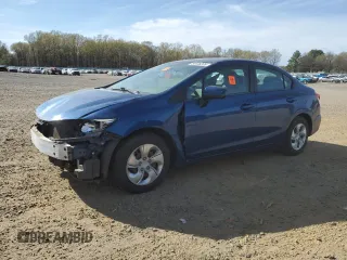 2014 Honda Civic Sedan LX with VIN 2HGFB2F5XEH527454, listed as a Copart auction lot 50136205 with 110,937 mi miles and Salvage Title. Bid and sale history available at carsss.com. Image 1.