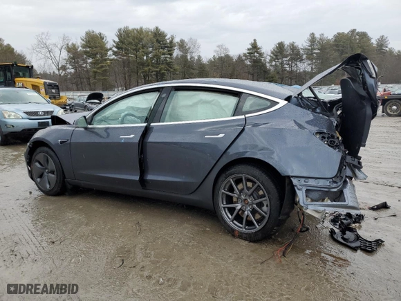 2020 Tesla Model 3 Standard Range Plus with VIN 5YJ3E1EA7LF784933, listed as a Copart auction lot 47296505 with 0 mi miles and Salvage Title. Bid and sale history available at carsss.com. Image 2.