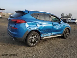 2021 Hyundai Tucson Limited with VIN KM8J33AL4MU356421, listed as a Copart auction lot 87273174 with 33,647 mi miles and Salvage Title. Bid and sale history available at carsss.com. Image 3.