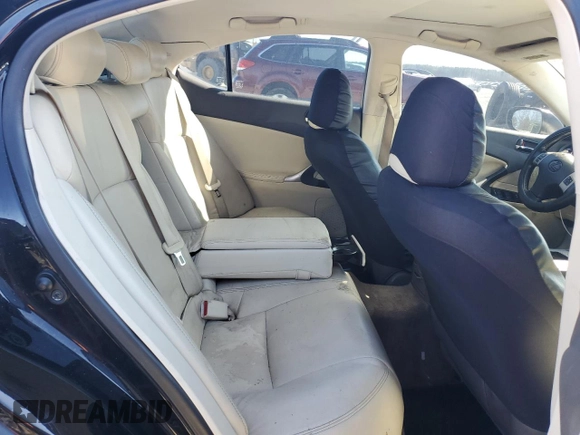 2012 Lexus IS 250 with VIN JTHBF5C21C5168141, listed as a Copart auction lot 41750355 with 228,932 mi miles and Salvage Title. Bid and sale history available at DreamBid. Image 10.