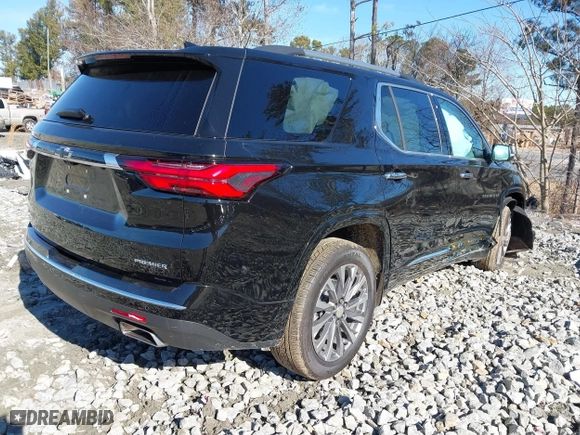 2023 Chevrolet Traverse Premier with VIN 1GNERKKW4PJ327070, listed as a IAAI auction lot 41350490 with 17,228 mi miles. Bid and sale history available at carsss.com. Image 4.
