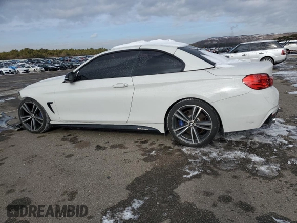 2015 BMW 4 Series 435i with VIN WBA3T3C54F5A40865, listed as a Copart auction lot 88128365 with Not Provided miles and Salvage Title. Bid and sale history available at carsss.com. Image 2.