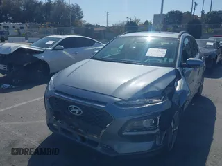 2018 Hyundai Kona Ultimate with VIN KM8K53A51JU101799, listed as a IAAI auction lot 41969569 with 20,167 mi miles. Bid and sale history available at carsss.com. Image 2.