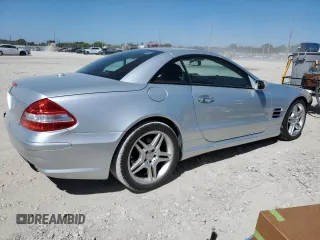 2007 Mercedes-Benz SL 550 with VIN WDBSK71F57F134782, listed as a Copart auction lot 47041625 with 54,995 mi miles and Salvage title. Bid and sale history available at DreamBid. Image 3.