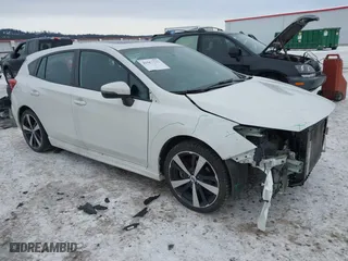 2017 Subaru Impreza Sport with VIN 4S3GTAM61H3734988, listed as a IAAI auction lot 41563133 with 75,082 mi miles. Bid and sale history available at carsss.com. Image 1.
