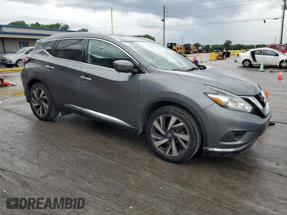 2018 Nissan Murano S z VIN 5N1AZ2MG3JN143098, wystawiony jako Copart lot #55464205 z przebiegiem 98 243 mil mil oraz Szkoda całkowita • Salvage title. Historia ofert i sprzedaży dostępna na DreamBid. Obrazek 4.