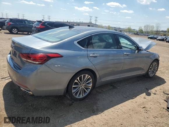 2015 Hyundai Genesis 3.8L z VIN KMHGN4JEXFU087288, wystawiony jako Copart lot #55615035 z przebiegiem 90 162 mil mil oraz Szkoda całkowita • Salvage title. Historia ofert i sprzedaży dostępna na DreamBid. Obrazek 3.