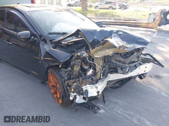 2016 Acura ILX w/Premium Pkg with VIN 19UDE2F71GA007368, listed as a IAAI auction lot 41458291 with 1 mi miles. Bid and sale history available at carsss.com. Image 6.