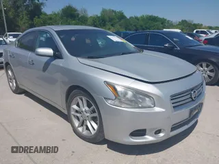2014 Nissan Maxima 3.5 SV w/Premium Pkg with VIN 1N4AA5AP0EC444579, listed as a IAAI auction lot 42011984 with 125,539 mi miles. Bid and sale history available at carsss.com. Image 1.