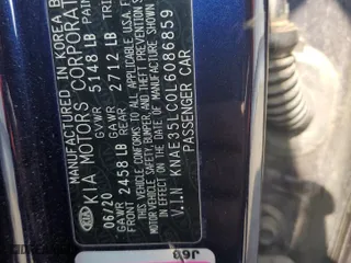 2020 Kia Stinger GT with VIN KNAE35LC0L6086859, listed as a Copart auction lot 58713924 with 38,837 mi miles and Salvage Title. Bid and sale history available at carsss.com. Image 12.