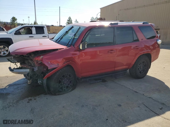 2022 Toyota 4Runner SR5 with VIN JTEEU5JR7N5255884, listed as a Copart auction lot 46951615 with 85,727 mi miles and Salvage Title. Bid and sale history available at carsss.com. Image 1.