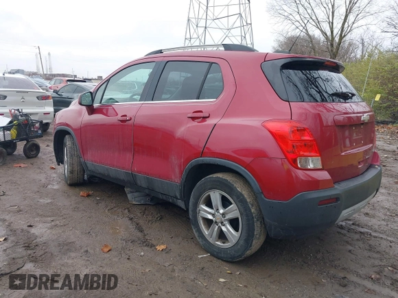 2015 Chevrolet Trax LT with VIN KL7CJLSB2FB117132, listed as a IAAI auction lot 40924586 with 83,170 mi miles. Bid and sale history available at carsss.com. Image 3.