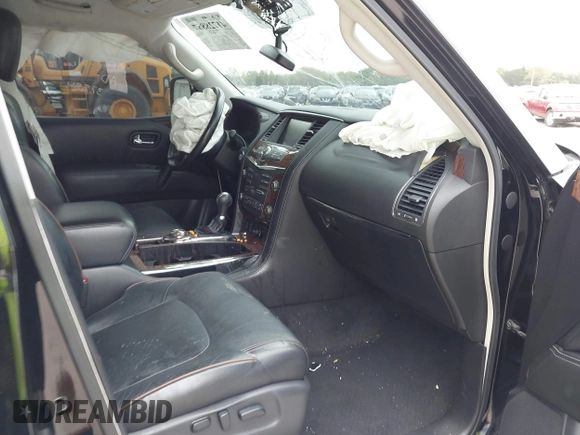 2020 Nissan Armada SL with VIN JN8AY2NC2LX519725, listed as a IAAI auction lot 41728867 with 98,877 mi miles. Bid and sale history available at carsss.com. Image 5.