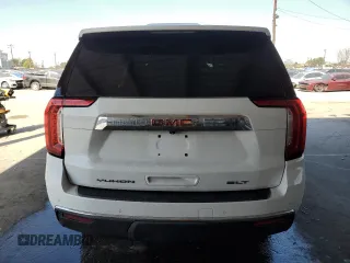 2022 GMC Yukon XL SLT with VIN 1GKS1GKD1NR220172, listed as a Copart auction lot 52760325 with 55,985 mi miles and Salvage Title. Bid and sale history available at carsss.com. Image 6.