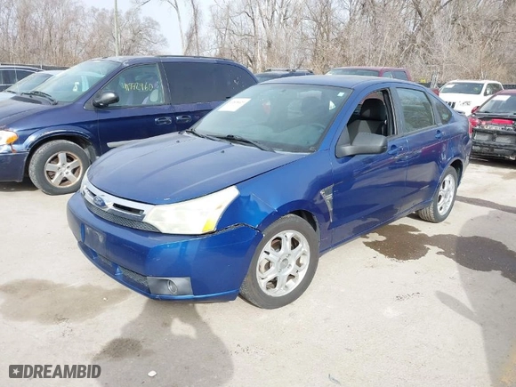 2008 Ford Focus SE with VIN 1FAHP35N58W167151, listed as a IAAI auction lot 41808429 with NaN miles. Bid and sale history available at carsss.com. Image 2.
