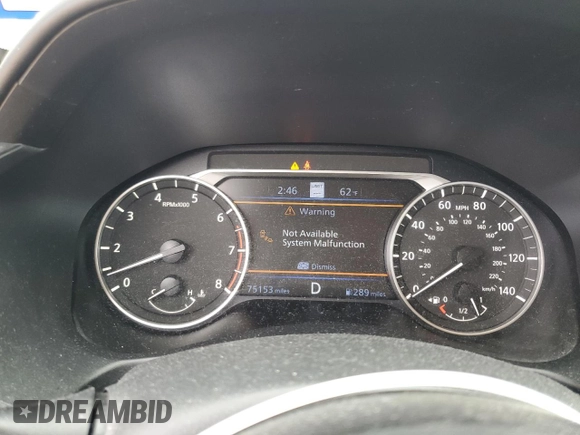 2019 Nissan Altima 2.5 Platinum with VIN 1N4BL4FV0KC106546, listed as a Copart auction lot 45182855 with 75,153 mi miles and Salvage Title. Bid and sale history available at carsss.com. Image 9.