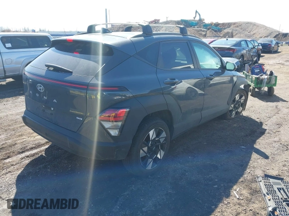 2024 Hyundai Kona SEL with VIN KM8HBCAB3RU074948, listed as a IAAI auction lot 41822290 with 8,788 mi miles. Bid and sale history available at carsss.com. Image 4.