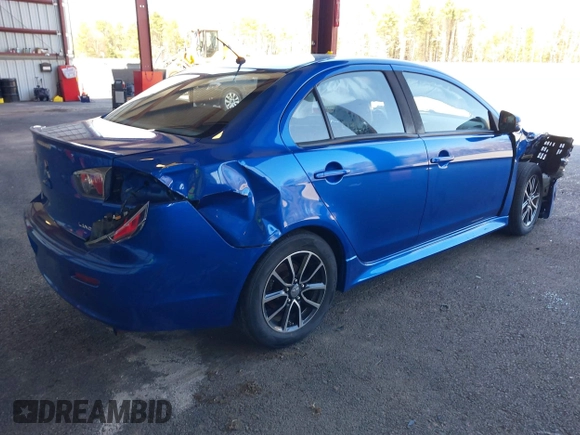 2017 Mitsubishi Lancer ES with VIN JA32V2FW5HU004856, listed as a IAAI auction lot 41950912 with 74,890 mi miles. Bid and sale history available at carsss.com. Image 4.