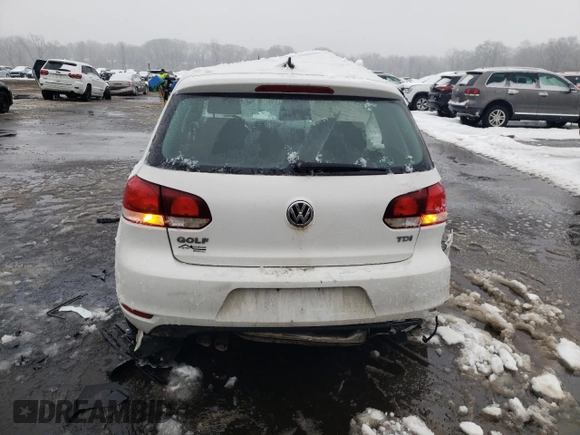 2011 Volkswagen Golf TDI с VIN WVWDM7AJ4BW161053, выставлен на аукционе Copart как лот 44912435 с пробегом 63 022 миль миль и Списание • Salvage title. История ставок и продаж доступна на DreamBid. Изображение 6.