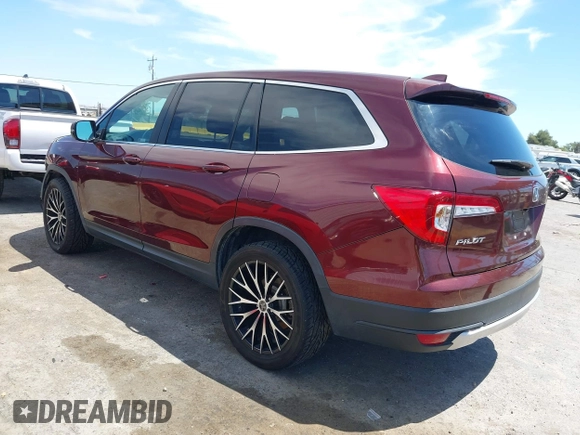 2019 Honda Pilot EX-L with VIN 5FNYF6H56KB051446, listed as a IAAI auction lot 42814703 with 72,299 mi miles and . Bid and sale history available at DreamBid. Image 3.