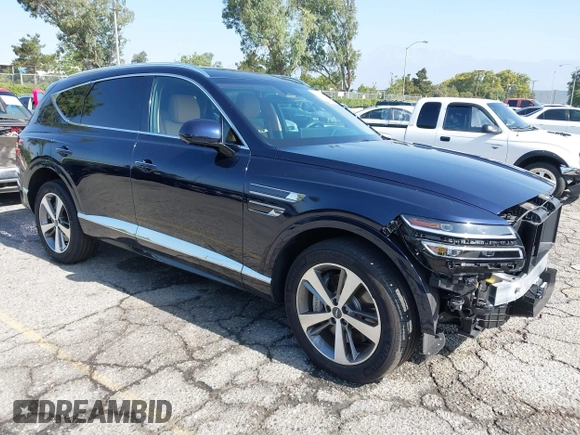 2024 Genesis GV80 with VIN KMUHCESC8RU185576, listed as a IAAI auction lot 42541291 with 17,908 mi miles and . Bid and sale history available at DreamBid. Image 1.