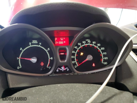 2011 Ford Fiesta SE with VIN 3FADP4BJ9BM238266, listed as a Copart auction lot 52298655 with 41,088 mi miles and Salvage Title. Bid and sale history available at carsss.com. Image 9.