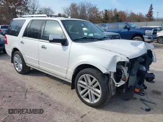 2015 Ford Expedition Limited with VIN 1FMJU2AT4FEF44540, listed as a IAAI auction lot 41771200 with 130,744 mi miles and . Bid and sale history available at DreamBid. Image 1.